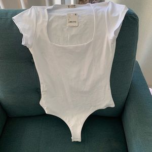 Free People White Bodysuit
